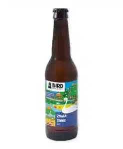 Geniet van Bird Brewery Zwaan Zinnig, een speciaalbier met een unieke blend van moutzoetheid en frisse hopbitterheid met een citrusachtige afwerking.
