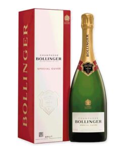 Ontdek de luxe van Bollinger Special Cuvée Brut met goudgele tinten en rijke smaken van appel