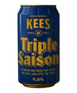 Proef de Brouwerij Kees Triple Saison: een verfrissende, kruidige Nederlands saison met een uniek droge en smaakvolle afdronk. Ideaal voor elke gelegenheid.