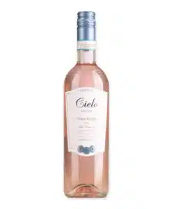 Ervaar de frisheid van Cielo Pinot Grigio Blush rosé. Een perfecte combinatie van bessen en bloemige tonen ideaal voor elk diner of als aperitief.