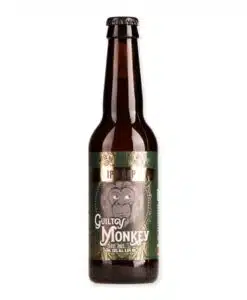 Geniet van Guilty Monkey IPA Aap, een Amerikaanse IPA met frisse, krachtige citrus- en dennentonen gevolgd door een diepe bittere afdronk.