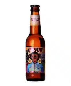 Ervaar de Guilty Monkey Saison Ltd. Edition: met een verfijnd evenwicht tussen kruiden en citrus, perfect voor gourmet gelegenheden of zomerse dagen.