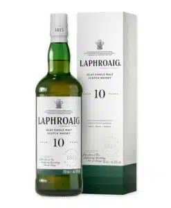 Koop Laphroaig 10-year-old voor een authentieke ervaring van Schotse single malt met onvergetelijke rokerige details.