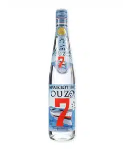 Geniet van de unieke smaak van Ouzo 7, een authentieke Griekse ouzo, ideaal als koud aperitief of samen met gevarieerde Griekse mezze.