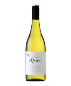 Spier Signature Chenin Blanc is een frisse witte wijn uit Stellenbosch met tropisch fruit, citrus en levendige zuren. Heerlijk bij vis en salades.