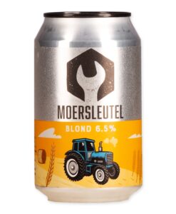 Moersleutel Blond is een fris blond bier met citrus en peper van Motueka hop. Licht kruidig en eigenzinnig karakter.