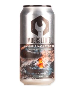 Moersleutel Fire is een krachtige stout van 12% met heritage mouten