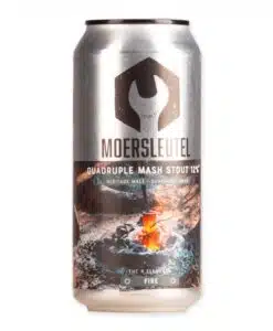 Moersleutel Fire is een krachtige stout van 12% met heritage mouten