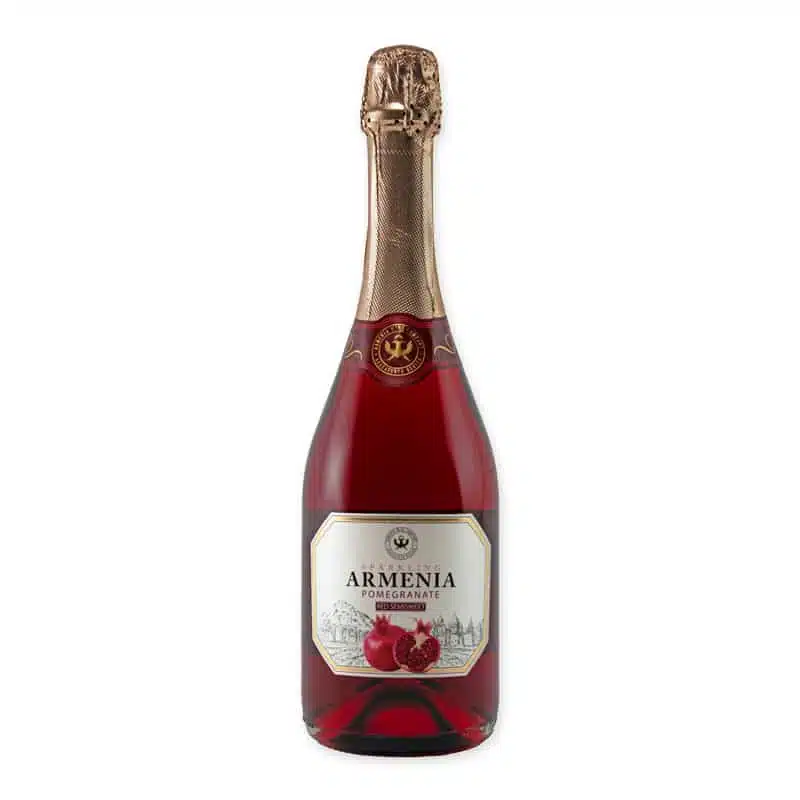 Armenia Wine Pomegranate Sparkling is een lichte