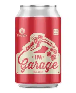 Cervesa Espiga Garage IPA (6%) is een glutenvrije Spaanse IPA met citrus- en dennenaroma’s