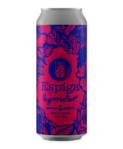 Cervesa Espiga Hyperactive is een Triple Dry Hopped IPA (7