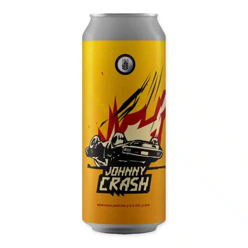 Cervesa Espiga Johnny Crash is een New England / Hazy IPA (6%) met tropisch fruit