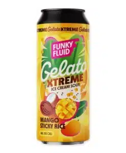 Funky Fluid Gelato Xtreme Mango Sticky Rice is een romige pastry sour (5