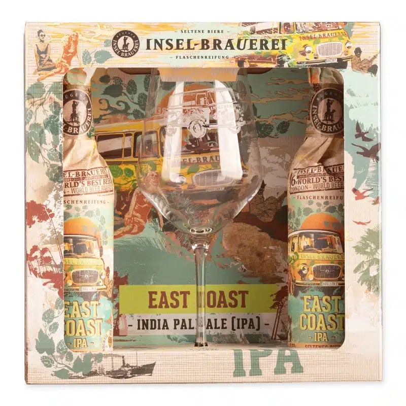 Insel East Coast IPA Giftpack bevat een fruitige