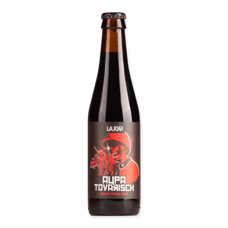 Laugar Aupa Tovarisch is een krachtige Russian Imperial Stout (10%) met tonen van koffie