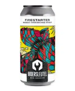 Moersleutel Firestarter is een krachtige Smoked Imperial Stout (11%) met tonen van cacao