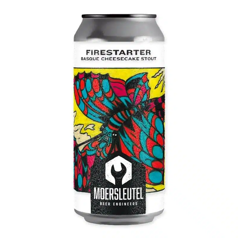 Moersleutel Firestarter is een krachtige Smoked Imperial Stout (11%) met tonen van cacao