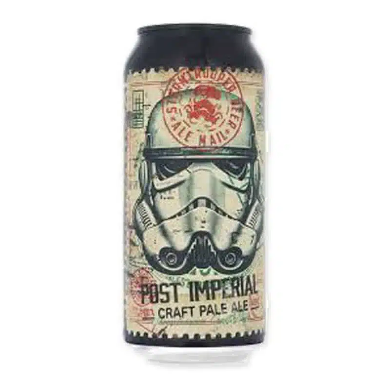 Stormtrooper Beer Post Imperial Pale Ale is een lichte en smaakvolle session Pale Ale (4%) met fris fruit en een zachte bitterheid. Ideaal als dorstlesser.